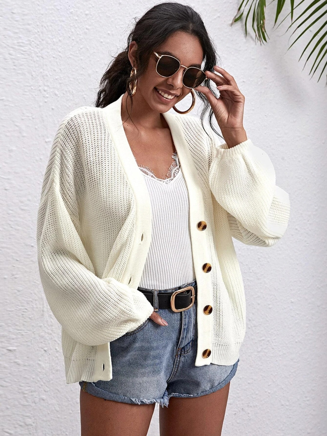 Off Shoulder Cardigan
