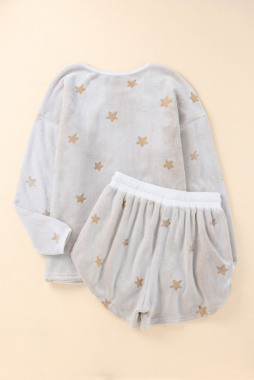 Star Print Top and Shorts Lounge Set
