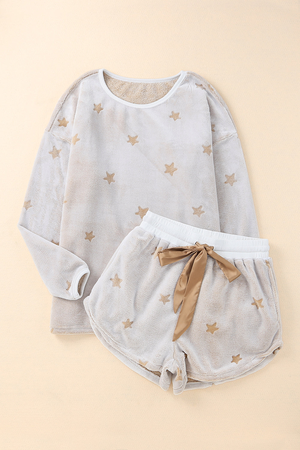 Star Print Top and Shorts Lounge Set