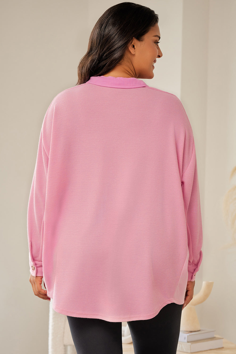 Dropped Shoulder Collared Shirt