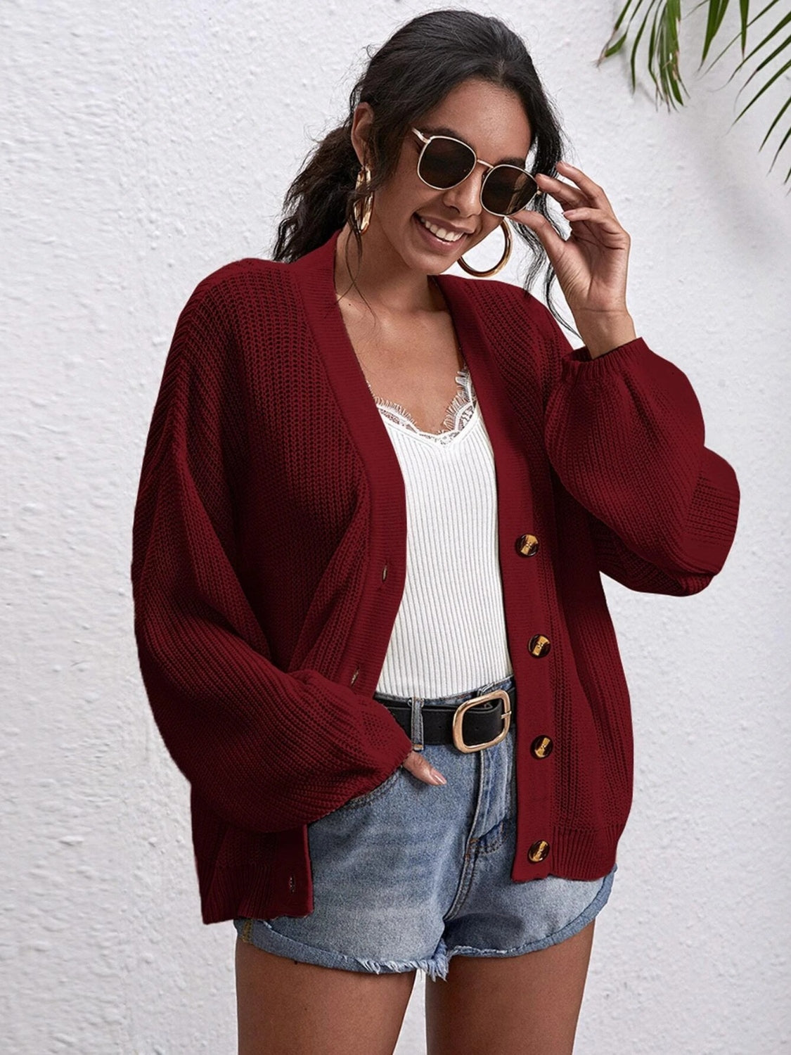 Off Shoulder Cardigan