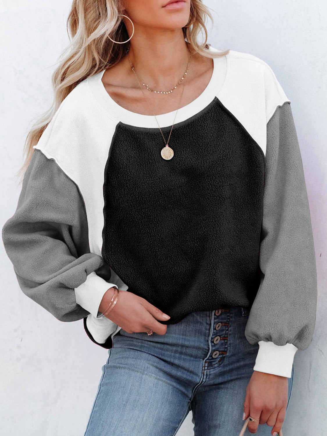 Color Block Sweatshirt