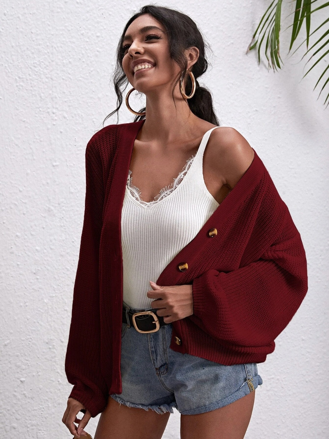 Off Shoulder Cardigan