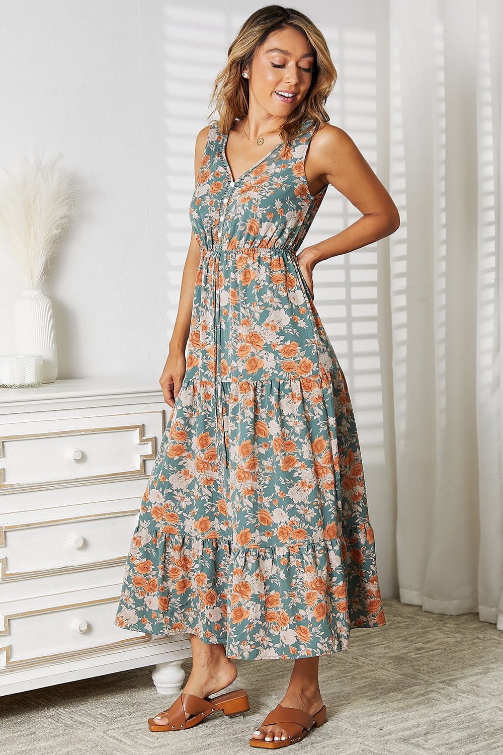 Floral Craze Sleeveless Dress